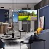 GAOFEMZ Tv Mount - LCD TV 360 Degree Rotating Frame Floor Stand - for 32-75 Inch LED Screens,Height Adjustable Universal TV Stand,Rotating Divider Shelf TV Bracket,Up to 110 Poun view 3