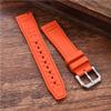 20-22mm Quick Release Fluororubber Soft Durable Waterproof Watch Bands For Men Women(Sky Blue,21mm) view 4
