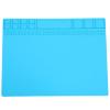 Grcfumo Repair Mat, Magnetic Tool Mat, Repair Mat Magnetic Silicone Heat Stubborn Computer Phone Solder Station Pad 405x305x8mm (Light Blue) view 1