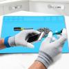 Grcfumo Repair Mat, Magnetic Tool Mat, Repair Mat Magnetic Silicone Heat Stubborn Computer Phone Solder Station Pad 405x305x8mm (Light Blue) view 4