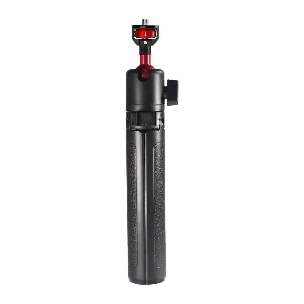 FEICHAO Extendable Mini Camera Tripod, Ball Head Cold Shoe/3-slot Selfie Stick Desktop Tripod for DSLR Action Camera (Type A,1/4 Screw Adjustable Disc)