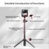 FEICHAO Extendable Mini Camera Tripod, Ball Head Cold Shoe/3-slot Selfie Stick Desktop Tripod for DSLR Action Camera (Type A,1/4 Screw Adjustable Disc) view 3