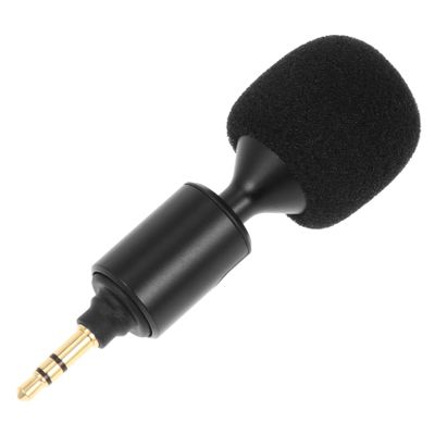 COOLHIYA Straight Head Bendable Live Streaming Mic for Mobile Phones and Lightweight Portable Recording Microphone with Sponge Cover Plug and Play for Conference Gaming and Vocal Use