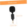 COOLHIYA Straight Head Bendable Live Streaming Mic for Mobile Phones and Lightweight Portable Recording Microphone with Sponge Cover Plug and Play for Conference Gaming and Vocal Use view 2