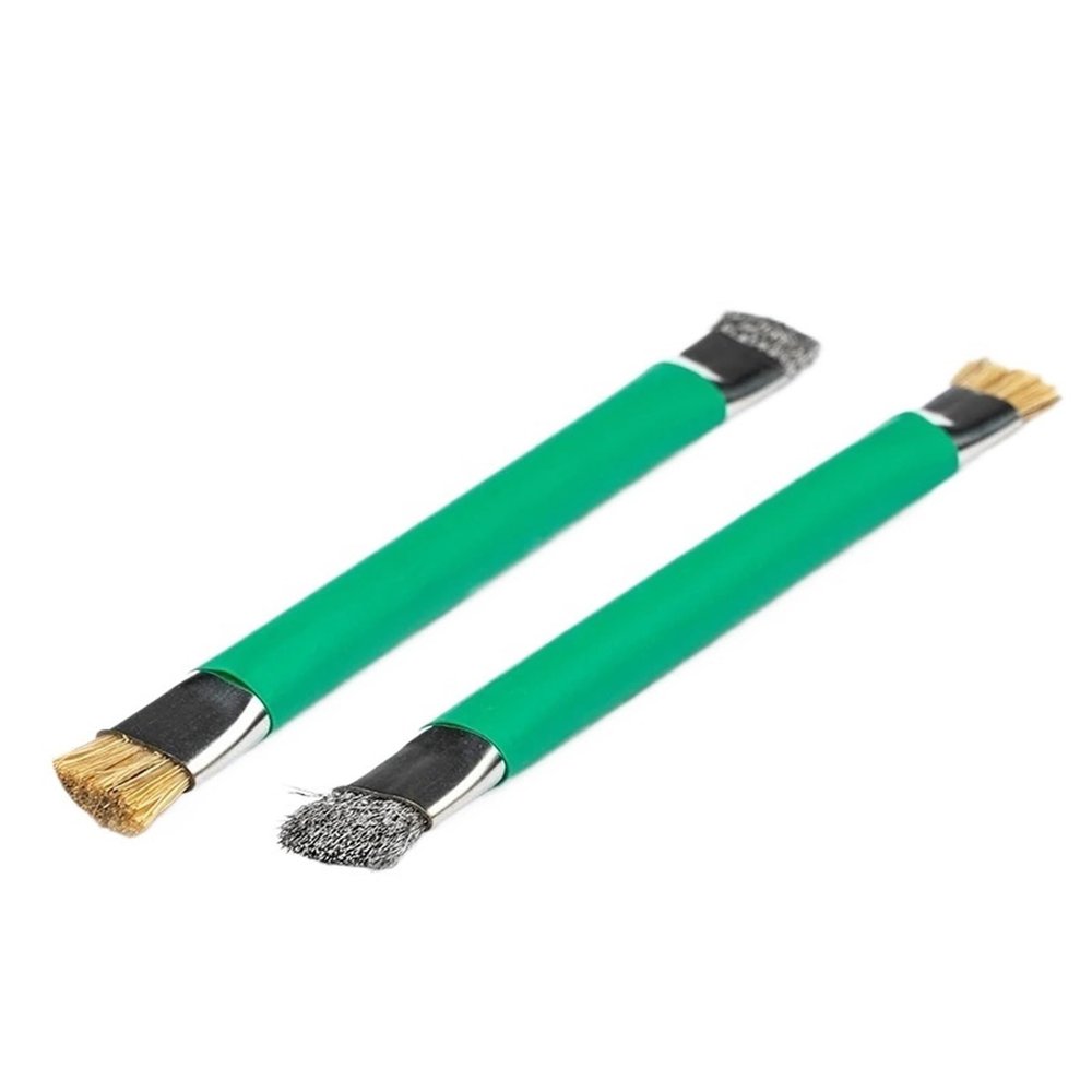 2PCS Double-Head Cleaning Brush/Steel Brush for Mobile Phone Computer Motherboard Circuit Board Repair Tools