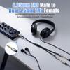 6.35mm to Double 3.5mm Headphone Y Adapter,6.35mm 1/4 Inch TRS Male to Dual 3.5mm 1/8 Inch TRS Female Stereo Audio Y Splitter Cable for Headphones, Guitar, Speakers, Amplifiers, Mixers-1Feet/12 Inch view 3