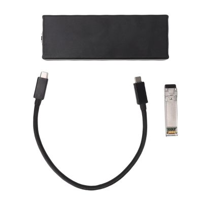 EBTOOLS 10G Ethernet Adapter, High Speed Network Connections, USB4 Network Card, SFP Optical Interface, JHL6340 Controller, AQC107