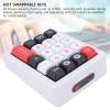 ciciglow Wired USB C Numeric Keypad, Macro Mechanical Numpad with RGB Backlight, Red Switch Hot Swappable 19 Keys Programmable Num Pad for Laptop PC Desktop (White) view 3