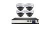 QDVOPHZA Outdoor Dome 4K 8MP POE 10CH NVR IP Camera System Kit Security Vandalproof Audio Motion Detection CCTV Home Video Set(1t,10CH NVR x4 Cameras) view 1