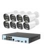 QDVOPHZA 4K 8MP POE Security Camera System 8CH P2P Video Surveillance Kit Audio Recording Ai Face Detection Color Night Vision(4PCS,4CH NVR 2 Cams 8MP) view 2