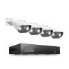 QDVOPHZA 8CH POE Video Surveillance Kit 4K 8MP 5MP Super HD Outdoor IP Cameras AI Starlight Night Vision CCTV Security Camera System(2T,4pcs 5MP Camera) view 1