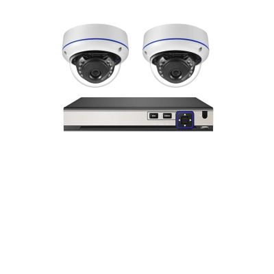 QDVOPHZA Outdoor Dome 4K 8MP POE 10CH NVR IP Camera System Kit Security Vandalproof Audio Motion Detection CCTV Home Video Set(2T,10CH NVR x2 Cameras)