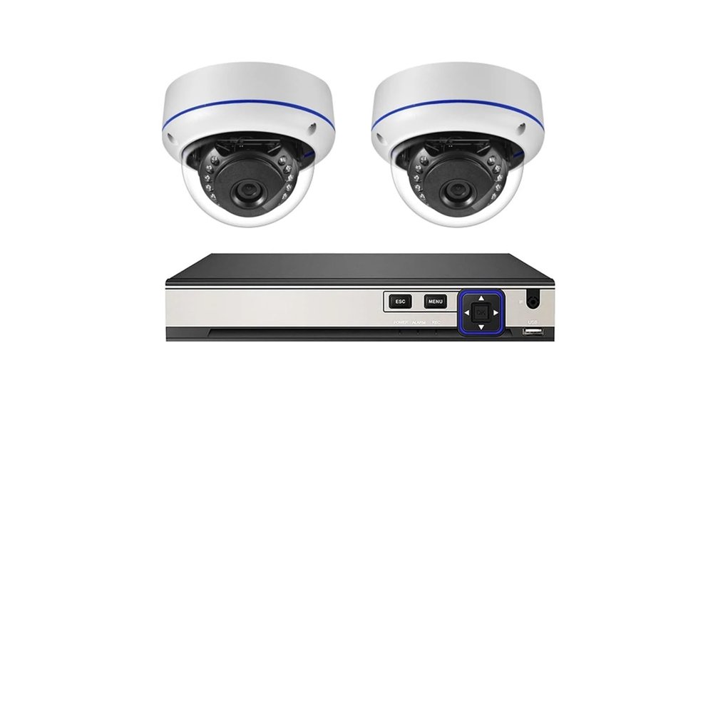 QDVOPHZA Outdoor Dome 4K 8MP POE 10CH NVR IP Camera System Kit Security Vandalproof Audio Motion Detection CCTV Home Video Set(2T,10CH NVR x2 Cameras)