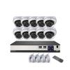 QDVOPHZA Outdoor Dome 4K 8MP POE 10CH NVR IP Camera System Kit Security Vandalproof Audio Motion Detection CCTV Home Video Set(2T,10CH NVR x2 Cameras) view 2