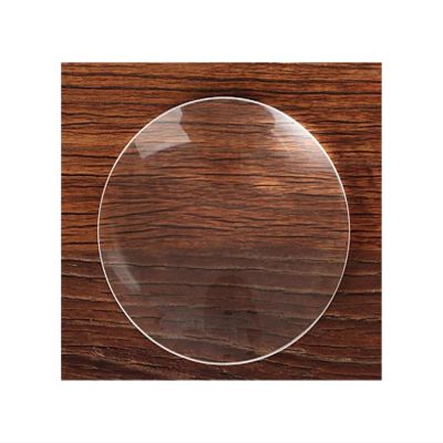 Double Sided Convex Lens Reading Magnifier 4-50x Transparent Glass Circular Fire Experiment Material 1piece(22 * 4mm)
