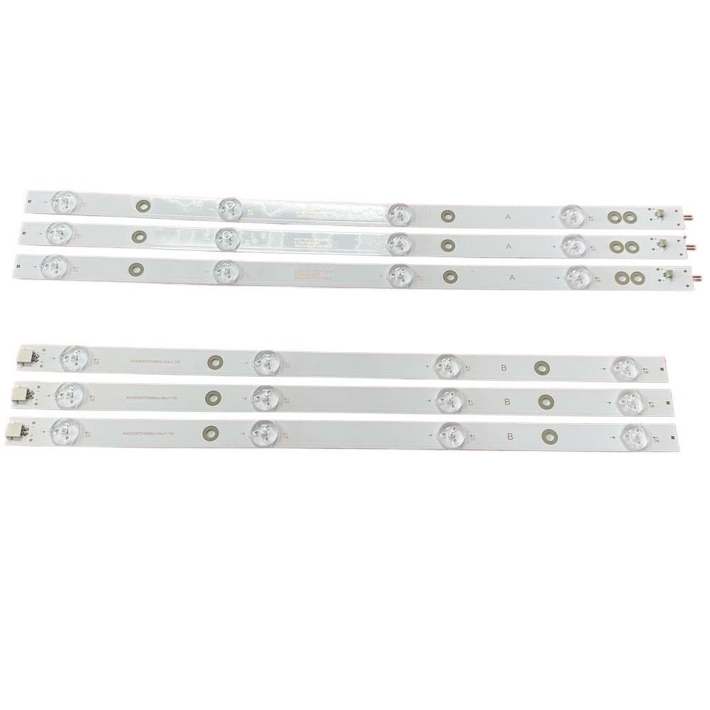 SONGYAWEIM LED Backlight Strip 8LED for SENCOR SLE43F14TCS CN430XB7210(2 Set for 2 TV)