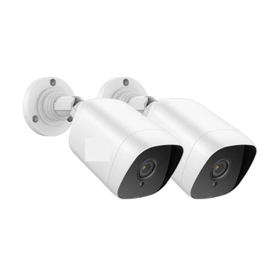 QDVOPHZA 2/4PCS 2.0MP 1080P TVI Security Cameras Indoor Outdoor IR Night Vision CCTV Surveillance Security Camera with BNC Cable(Set A)