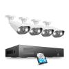 QDVOPHZA 8CH POE Video Surveillance Kit 4K 8MP 5MP Super HD Outdoor IP Cameras AI Starlight Night Vision CCTV Security Camera System(4PCS,8pcs 5MP Camera) view 1