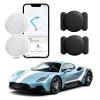 GPS Tracker for Vehicles - Hidden Tracking Devices for Cars, GPS Tracker No Monthly Fee, Car Tracker Device with Real-Time Location, Compact Tracker Device, Work with iOS and Android 2 Pack view 1
