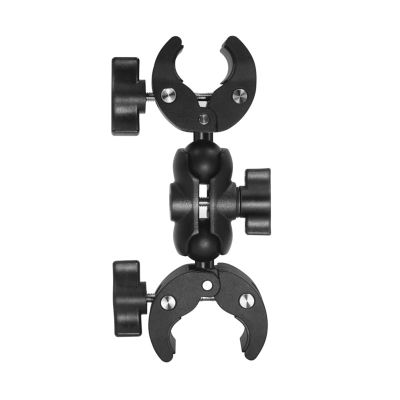 25mm Ballhead Double for Head Clamp Kit Motorcycle C for Clip Action Camera Bracket Motorcycle C Clip Action Camera Bracket