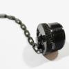 A1PartsPro MS25042-16D Military Specification Connector Dust Cap, Black Metal, Protective Chain Assembly view 2