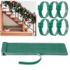 80 Pcs Christmas Garland Ties Reusable Green Nylon Garden Plant Cable Straps Adjustable Banister Ties for Christmas Tree Wreath Garland Wrapping Door Stairway Railings Decoration (80, 12 Inch) view 1