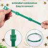 80 Pcs Christmas Garland Ties Reusable Green Nylon Garden Plant Cable Straps Adjustable Banister Ties for Christmas Tree Wreath Garland Wrapping Door Stairway Railings Decoration (80, 12 Inch) view 3