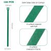 120 Pcs Christmas Garland Ties Reusable Green Nylon Garden Plant Cable Straps Adjustable Banister Ties for Christmas Tree Wreath Garland Wrapping Door Stairway Railings Decoration(120, 12 Inch) view 2