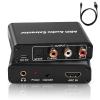 HDMI ARC Audio Extractor, ARC Audio Extractor,Digital to Analog Converter with Optical, Coaxial, RCA & 3.5mm Output, Supports 192KHz, 5.1 Surround Sound for TV and Speakers, Plug-and-Play view 1