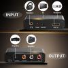 HDMI ARC Audio Extractor, ARC Audio Extractor,Digital to Analog Converter with Optical, Coaxial, RCA & 3.5mm Output, Supports 192KHz, 5.1 Surround Sound for TV and Speakers, Plug-and-Play view 4