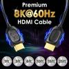 Fosmon 8K HDMI Cable 25 FT Long Ultra High Speed HDMI 2.1 Cord 48Gbps 8K@60Hz 4K@120Hz Compatible with TV UHD HDTV Streaming Laptop PC Monitor Projector Blu-ray PS5 Xbox Gaming, Support eARC HDR HDCP view 2