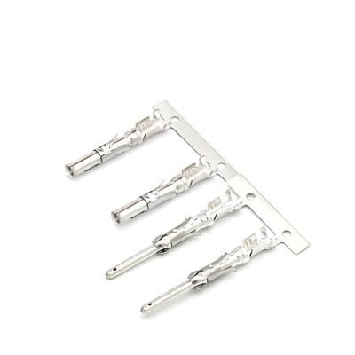 CTGFBUW 20/50/100/200/500/Pcs 1.5mm Car Wiring Male Female Terminal for TE Type CPC Round Connector Crimp Range 0.8-2mm 66601-1 66602-1(Male Female,50 pcs)