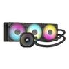 CORSAIR iCUE Link Titan 360 RX RGB Liquid CPU Cooler  360mm AIO  Low-Noise  Intel LGA 1851/1700, AMD AM5/AM4-3X RX120 RGB Fans -iCUE Link System Hub Included  Black (Renewed) view 1