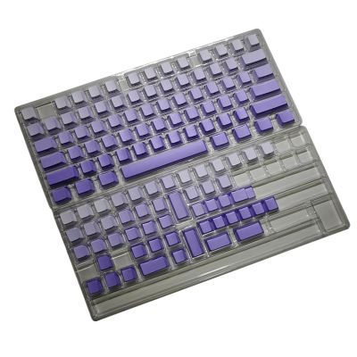 125Keys Top/Side Printed Gradients Keycaps Original Height for Mechanical Keyboards Dye Sublimation Original Height