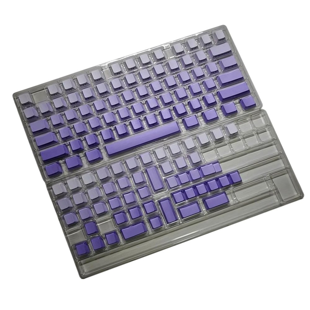 125Keys Top/Side Printed Gradients Keycaps Original Height for Mechanical Keyboards Dye Sublimation Original Height