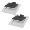 Desktop Speaker Stands 2Pack Tilted Computer Bookshelf Speaker Holder for Studio Monitors Risers Desk Stand Monitor Support view 2