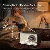 YOWGUIF AM FM Radio Classic Retro Wood Table Radio Bluetooth Speakers Radios Plug-in Wall with Rotary Knob Great for Home, Office view 4