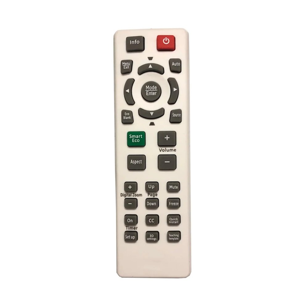 Remote Control Suitable for B-e*Q Projector MX522P MS521P RC02 MS522P MS524 MW526 MX525 MS504 MX505(White)