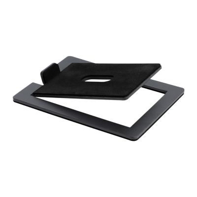Desktop Speaker Stands Speaker Stand Shock Absorption Enhance Spatial Sound Effects, for Tabletop Accessories Stands or Computer Audio Support(Solid Black (2 Pcs))