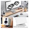 Desktop Speaker Stands Speaker Stand Shock Absorption Enhance Spatial Sound Effects, for Tabletop Accessories Stands or Computer Audio Support(Solid Black (2 Pcs)) view 3