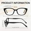 FancyPink Women's Blue Light Blocking Glasses - Cateye Acetate Tr90 Frame Anti Blue Light Glasses for Women view 4