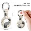 Compatible with Air Tag Keychain Holder,Rabbit Outline Patternprinted for AirTag GPS Item Finders Accessories 4Pack view 2