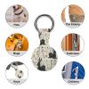 Compatible with Air Tag Keychain Holder,Rabbit Outline Patternprinted for AirTag GPS Item Finders Accessories 4Pack view 3