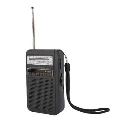 Zunate Portable AM SW FM Radio, Retro Radio with Magnetic Speaker and Antenna, 3.5mm Headphone Jack, Pocket Portable for Walking Running Travel, Gift for Seniors (Black)