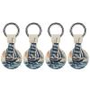 Compatible with Air Tag Keychain Holder,Nautical Sailboatprinted for AirTag GPS Item Finders Accessories 4Pack view 1