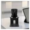 Desktop Speaker Stands Metal Speaker Stands Desktop Monitor Wall Mounted Black Audio Elevator Storage Rack Large Shelf Computer Holder view 4