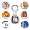 Compatible with Air Tag Keychain Holder,I Love Penguinsprinted for AirTag GPS Item Finders Accessories 4Pack view 3