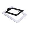 Desktop Speaker Stands Desktop Speaker Stand Computer Holder Desk Setup Supplies 1Pcs Metal Universal Bracket Studio Monitor Support(White Hollow) view 1