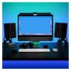 Desktop Speaker Stands Metal Desktop Speaker Stand Ergonomic Universal Computer Risers Stable Holder with Vibration Absorption view 4