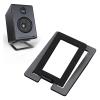 Desktop Speaker Stands Desktop Sound Stand Base Carbon Steel Material Shock Absorption and Improved Quality Speaker Bracket for Computer(1 Stand,Solid White) view 2